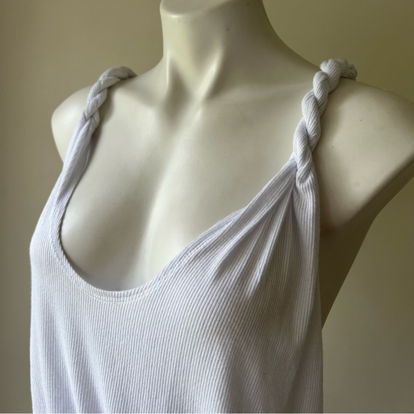 BECCA BY REBECCA VIRTUE Mykonos Twisted Romper, White M NWOT - Picture 5 of 11